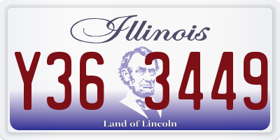 IL license plate Y363449