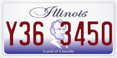 IL license plate Y363450