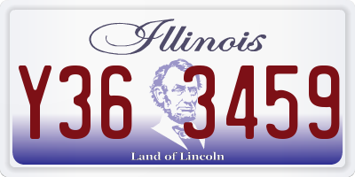 IL license plate Y363459