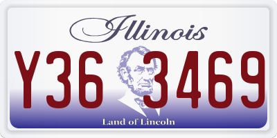 IL license plate Y363469