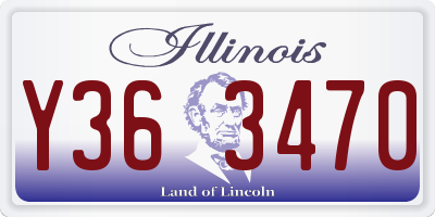 IL license plate Y363470