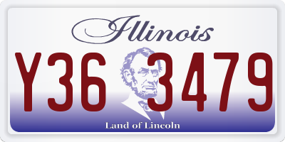 IL license plate Y363479