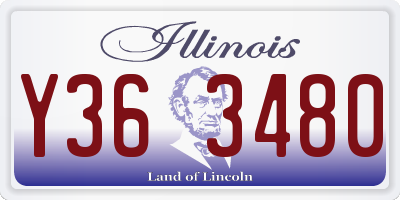 IL license plate Y363480