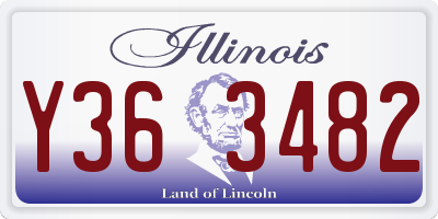 IL license plate Y363482