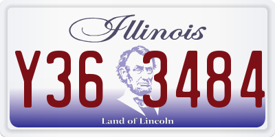 IL license plate Y363484