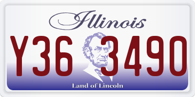 IL license plate Y363490
