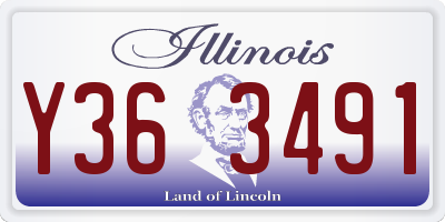 IL license plate Y363491