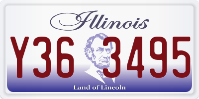 IL license plate Y363495