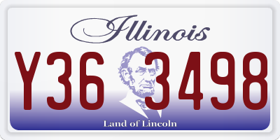 IL license plate Y363498