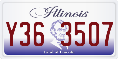 IL license plate Y363507