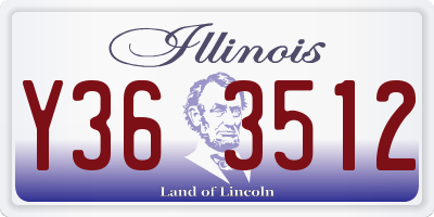 IL license plate Y363512