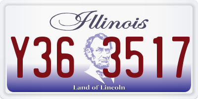IL license plate Y363517