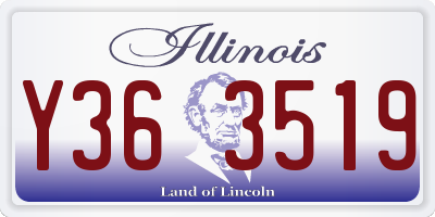 IL license plate Y363519