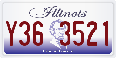 IL license plate Y363521