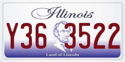 IL license plate Y363522