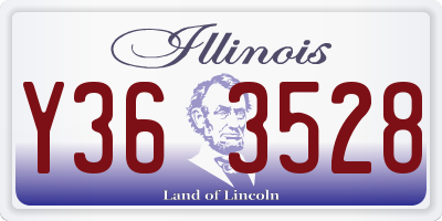 IL license plate Y363528