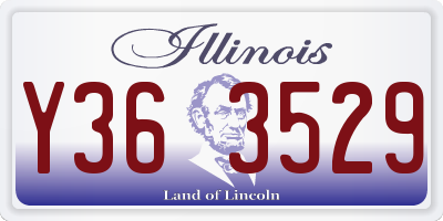 IL license plate Y363529