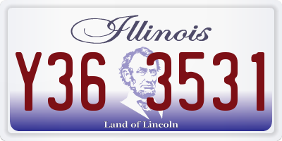 IL license plate Y363531