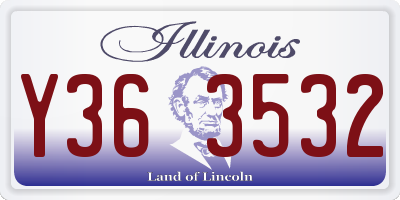 IL license plate Y363532