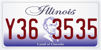 IL license plate Y363535