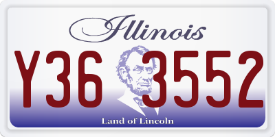 IL license plate Y363552