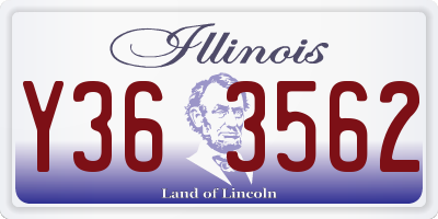 IL license plate Y363562