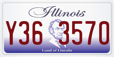 IL license plate Y363570