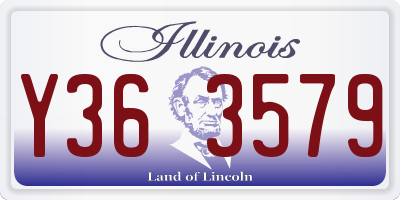IL license plate Y363579