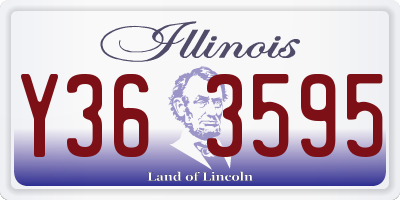 IL license plate Y363595