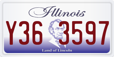 IL license plate Y363597