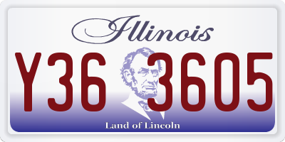 IL license plate Y363605