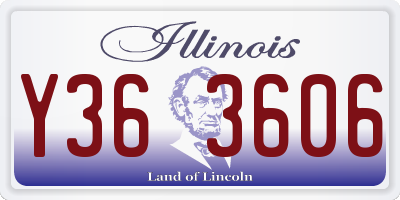 IL license plate Y363606