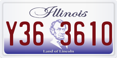 IL license plate Y363610