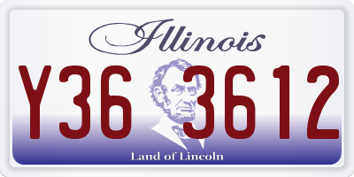 IL license plate Y363612