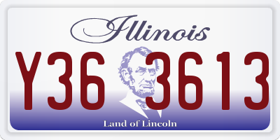 IL license plate Y363613