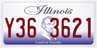 IL license plate Y363621