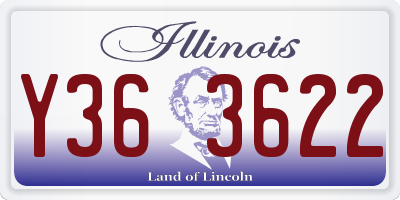 IL license plate Y363622