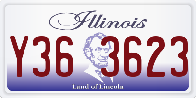 IL license plate Y363623