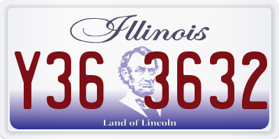 IL license plate Y363632
