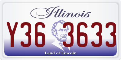 IL license plate Y363633