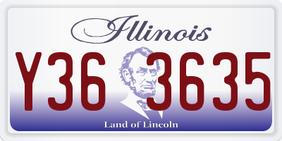 IL license plate Y363635