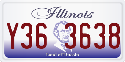 IL license plate Y363638