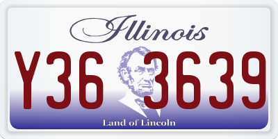 IL license plate Y363639