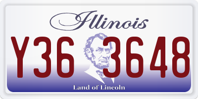 IL license plate Y363648