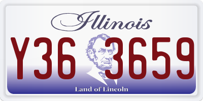 IL license plate Y363659