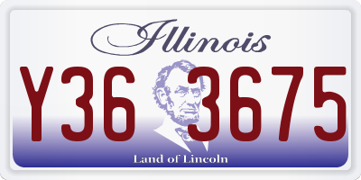 IL license plate Y363675