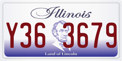 IL license plate Y363679