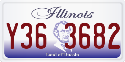 IL license plate Y363682