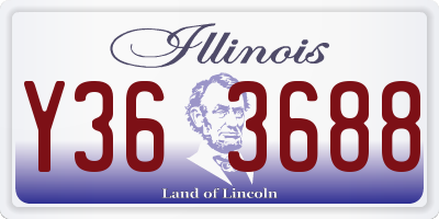 IL license plate Y363688