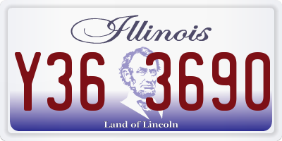 IL license plate Y363690